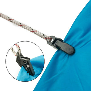 Tent crocodile clip